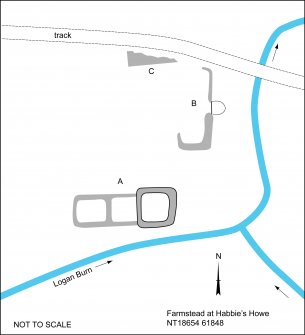 Site plan from field sketch - not to scale