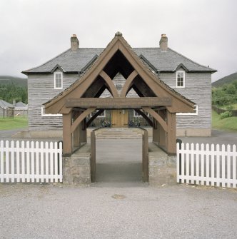 Memorial gateway, view from E