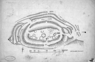 Publication drawing; plan of fort, Chesters, Drem.