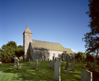 View of Parish Church of St Mary, Kirkton of Auchterhouse, from S.