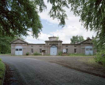 View of Stracthro House stables from S showing main front