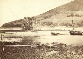 Historic photograph showing view of Lochranza Castle, Arran,from South-West.
