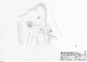 RCAHMS survey drawing; Site plan of the Cairn of Get and surrounding features.