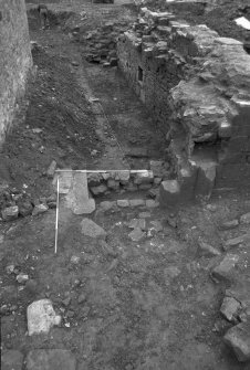 Jedburgh Abbey excavation archive
Frame 23: Trench L: E entrance of Room 6, from E