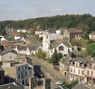 View of village looking north from tower of St. Columba's church