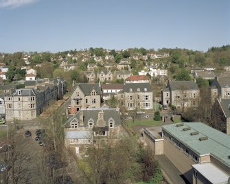 View of village looking east from tower of St. Columba's church