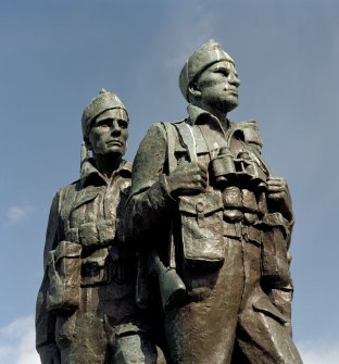 Detail of commando figures from south west