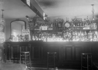 Interior view of bar, Woodhall Arms, Currie.
