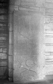 Detail of tombstone of Thomas Taylor.