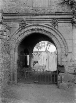 Detail of archway, Menstrie Castle.