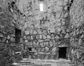 Interior.
First floor, view of keep from N.