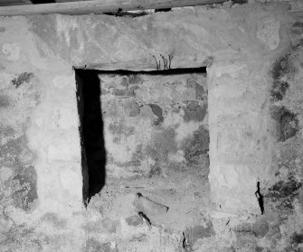 Interior.
First floor, kitchen, detail of fireplace.