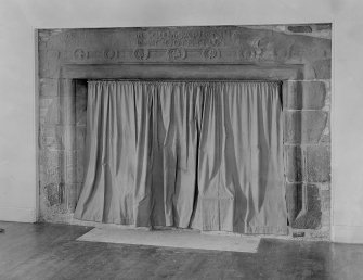 Langskaill House, view of fireplace.