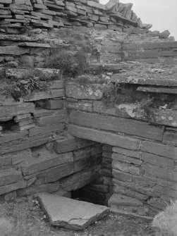 Interior. Recess in S wall.