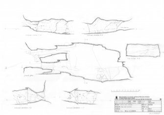 Sculptor's Cave, Covesea, Plan and sections