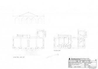 Dumfries House: Coachhouse ground plan and first floor plan