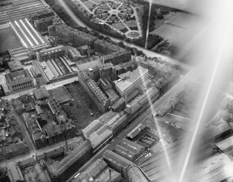 John Tullis and Son Ltd. St Ann's Leather Works, Tullis Street, Glasgow.  Oblique aerial photograph taken facing south-west.