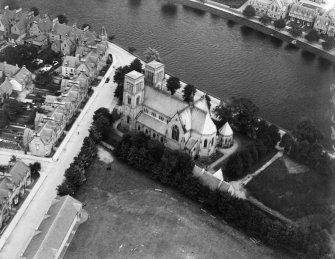 Cathedral Church of St Andrew, Ardross Street, Inverness.  Oblique aerial photograph taken facing east.