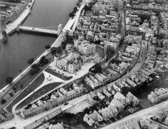 Inverness Castle, Castle Hill, Castle Wynd, Inverness.  Oblique aerial photograph taken facing north-west.