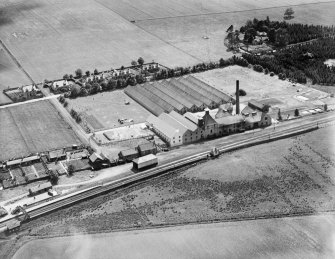 William Teacher and Sons Ltd. Ardmore Distillery, Kennethmont, Huntly.  Oblique aerial photograph taken facing south.