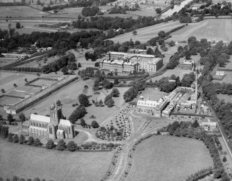 Crichton Royal Hospital, Bankend Road, Dumfries.  Oblique aerial photograph taken facing north.