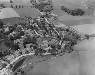 Moffat, general view, showing Well Road and Haywood Road.  Oblique aerial photograph taken facing south-east.