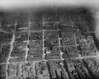 Glasgow, general view, showing Argyle, Bothwell and West Campbell Streets.  Oblique aerial photograph taken facing north.