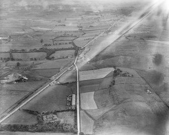 The A8 Glasgow and Edinburgh Road, Eastfield, Shotts.  Oblique aerial photograph taken facing east.