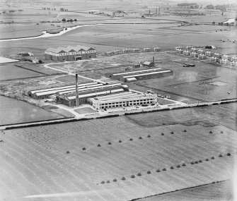 India Tyre and Rubber Co. Factory, Greenock Road, Inchinnan.  Oblique aerial photograph taken facing south.