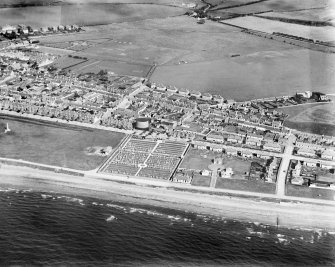 Girvan, general view, showing Henrietta Street and George Street.  Oblique aerial photograph taken facing east.