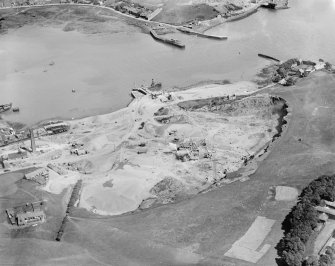 Tilbury Contracting and Dredging Co. Ltd. Quarry, Inverkeithing.  Oblique aerial photograph taken facing north-east.