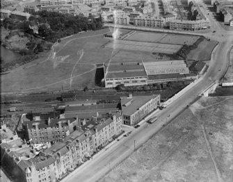 William Thyne Ltd. Lochend Works, Marionville Road, Edinburgh.  Oblique aerial photograph taken facing north.