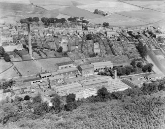 Smith Anderson and Co. Fettykil Paper Mill, Leslie.  Oblique aerial photograph taken facing north.