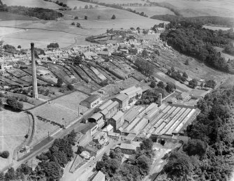 Smith Anderson and Co. Fettykil Paper Mill, Leslie.  Oblique aerial photograph taken facing north.