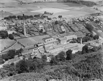 Smith Anderson and Co. Fettykil Paper Mill, Leslie.  Oblique aerial photograph taken facing north.