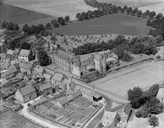 Falkland Palace.  Oblique aerial photograph taken facing north-west.