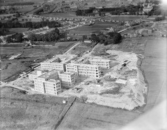 Royal Infirmary, Foresterhill Road, Aberdeen.  Oblique aerial photograph taken facing east.