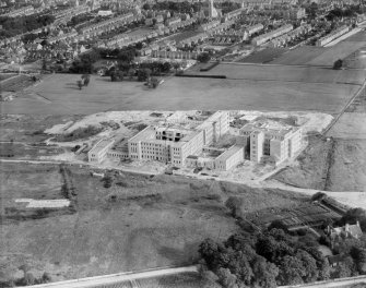 Royal Infirmary, Foresterhill Road, Aberdeen.  Oblique aerial photograph taken facing south.