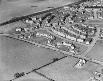 Stenhouse Housing Estate, Edinburgh.  Oblique aerial photograph taken facing north-east.