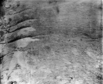 Glenapp Estate, general view, showing Haggstone Moor and Low Mark.  Oblique aerial photograph taken facing north-east.