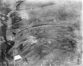 Glenapp Estate, general view, showing Glen App and Dupin Hill.  Oblique aerial photograph taken facing north-east.