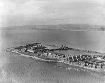 Troon Harbour.  Oblique aerial photograph taken facing north.