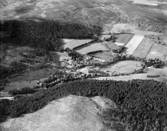 Glen Tanar House and Estate, Aboyne.  Oblique aerial photograph taken facing west.