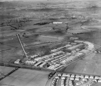 Hillington Industrial Estate, Glasgow.  Oblique aerial photograph taken facing north.