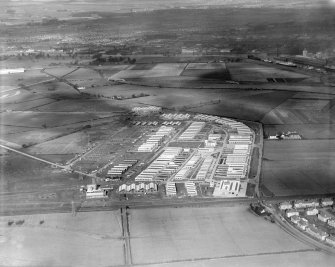 Hillington Industrial Estate, Glasgow.  Oblique aerial photograph taken facing north.