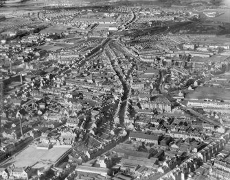 Aberdeen, general view, showing George Street and Causewayend.  Oblique aerial photograph taken facing north-west.