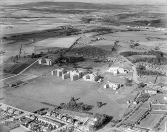 Royal Infirmary, Foresterhill Road, Aberdeen.  Oblique aerial photograph taken facing north.