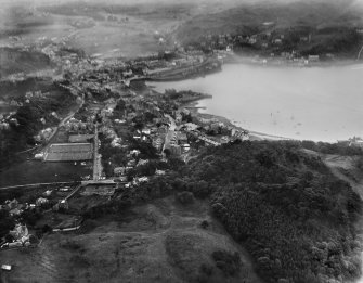 Oban, general view, showing Oban Bay and North Pier.  Oblique aerial photograph taken facing south.