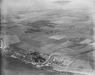 Aerodrome, Port Seton.  Oblique aerial photograph taken facing east.