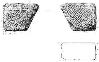 Measured drawing of fragment designated Tarbat TR 40.
